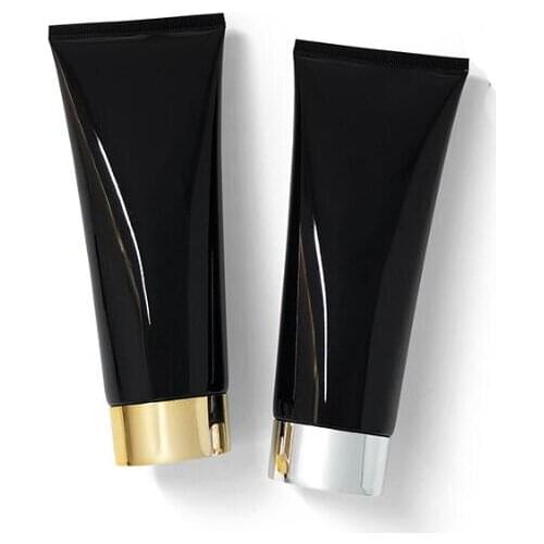 200ml black soft tube with different lid for cleaning cream / mildy wash tube or butter or handcream tube cosmetic soft tube
