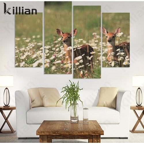 Flowers From The Deer Watch Picture Print Art Poster Modern Bedroom Wall Home Decoration Canvas Painting Wall Sticker Wall Art