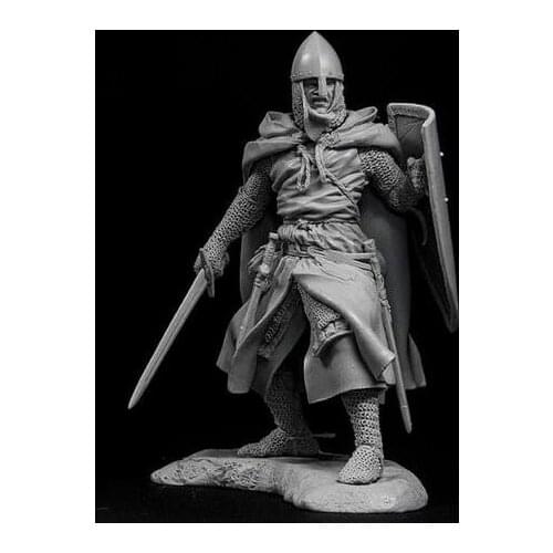 Resin Figure 1/24 ancient man warrior stand (WITH BASE ) Model Unassambled Unpainted Figure Building Kit