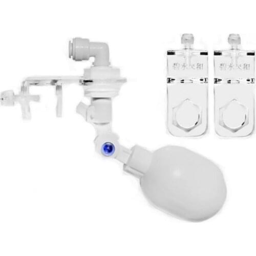 Aquarium Fish Tank Water Filter Reverse Osmosis System Plastic Float Ball Valve Shut Off Automatic Feed Fill With Connector