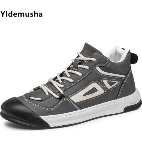 New All Season Fashion Sneakers Men Hip Hop Shoes Spring Mens Breathable Sport Shoes PU Casual Shoes Men Male Footwear Sneakers