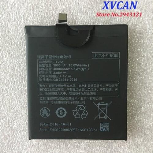 Original High Quality LTF26A 4000mAh Large Capacity Li-ion Backup Battery For LeTV LeEco Le Pro 3 AI X650 Smart Phone