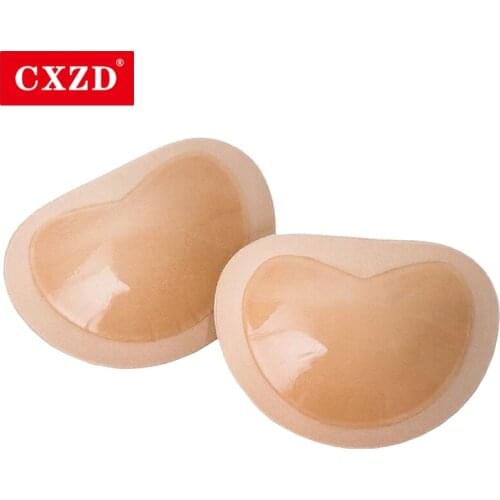CXZD New Bikini Swimsuit Women Bikinis Accessories Silicone Nipple Cover Stickers Inserts Sponge Bikinis Invisible Paste Padding