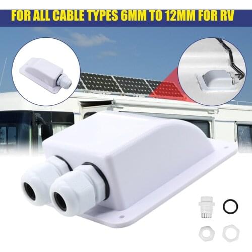 NEW Roof Wire Entry Gland Box Solar Panel Cable Motorhome Caravan Boat Junction Box