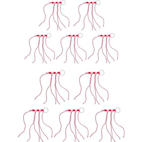 10pcs Bobber Stop Knots Strong Diplonema Braided String Rope Fishing Tackle Accessories