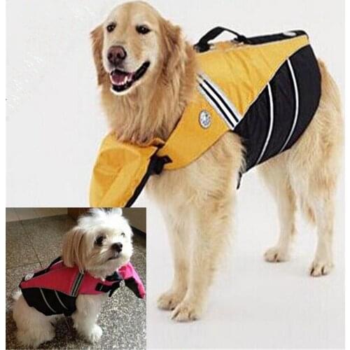 Adjustable Dog Life Vest Pet Belt Safe Clothing Puppy Jacket Reflective Straps Swimming Clothes Swimwear For Big Large Dogs