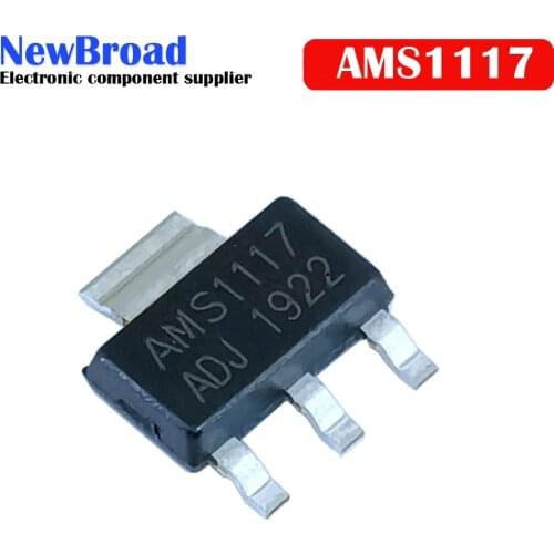 10PCS IC REG LIN AMS1117 1.2V 1.5V 1.8V 2.5V 3.3V 5V ADJ SOT223 1117 Voltage Regulator LM1117