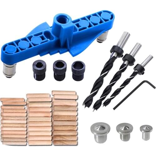 Self-centering Scribe Drill Center Line Scriber Blue Working Drilling Bit Woodworking Tools Carpenters Industry Marking Mouse