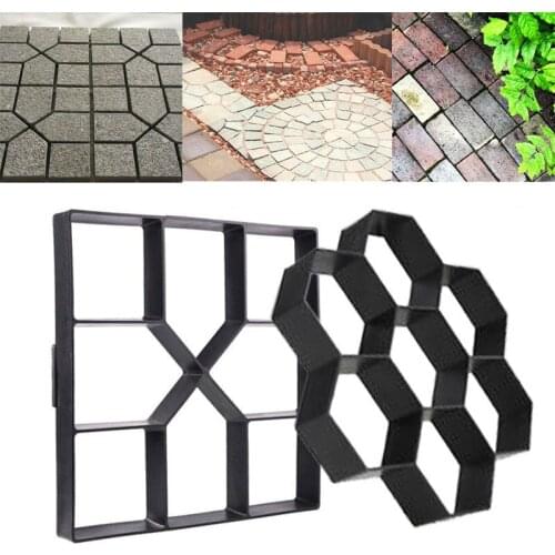 Making Road Road Mould Garden Tools Manually 40cm 40cm Paving Mold Creative Lawn Brick Paver Square Cement DIY