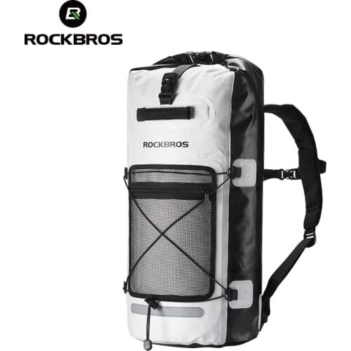 ROCKBROS Rainproof Bicycle Bag 28L Big Capacity Bick Cycling Bag Foldable Outdoor Storage Package Pannier Waterproof Backpack