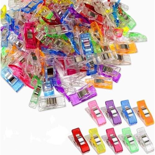 10Pcs Multipurpose Sewing Clips Quilting Clips Multicolor Magic Clips Fabric Clips Sewing Quilting Crafts Hanging Durable Clips