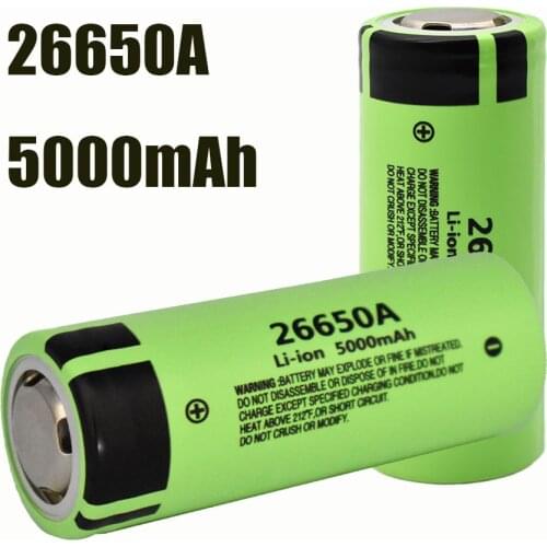 100% original.26650A.20A.de energia bateria de litio recargabie.26650A.3.7v.5000mAh.conveniente.Durable.and.stabie