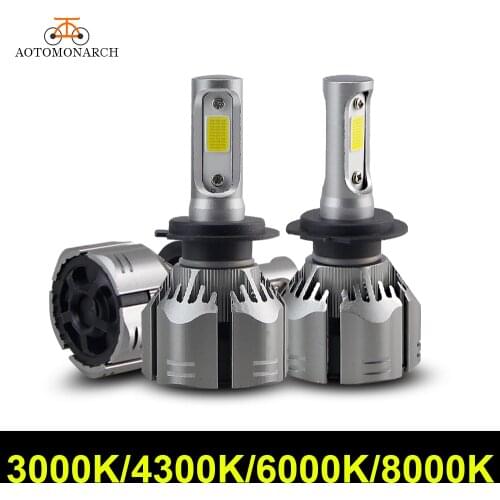 AOTOMONARCH 8000K H1 LED Car Headlight H4 H7 H11 H9 H8 H3 9005 9006 9012 LED Light Bulb For Car 3000K 6000K 4300K 8000lm CJ
