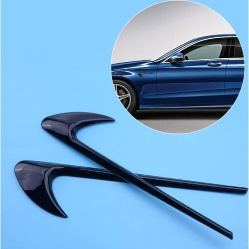 1Pair Car Side Air Vent Fender Decoration ABS Black Fit for Benz A B C E CLA GLA GLC GLE GLS W204 W205 W212 W213 X156 X253