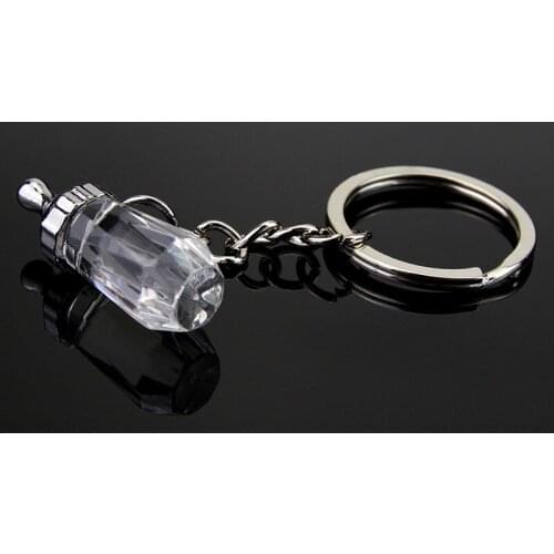 100pcs Baby Shower Gifts Baptism Milk Bottle Keychain Keychain wedding Favors for Guest lin3987