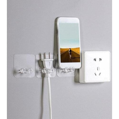 1 Piece of Wall Storage Hook Power Plug Seamless Hook Wall Adhesive Hanger Home