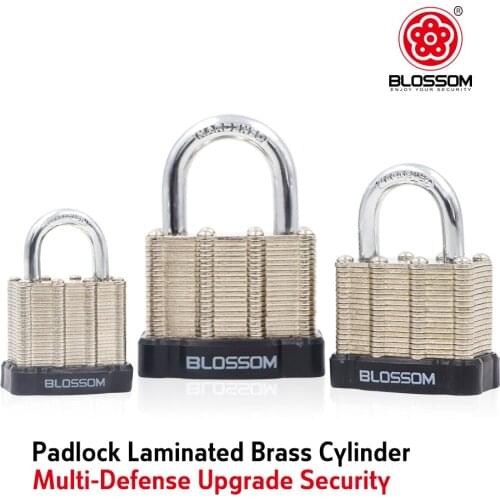 BLOSSOM Padlock Laminated Brass Cylinder 20mm 30mm 40mm
