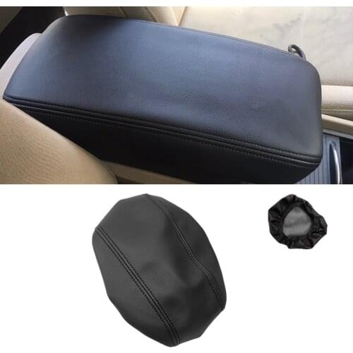 For Honda Civic 8th Gen Sedan 2006 2007 2008 2009 2010 2011 Microfiber Leather Interior Center Control Armrest Box Cover Trim