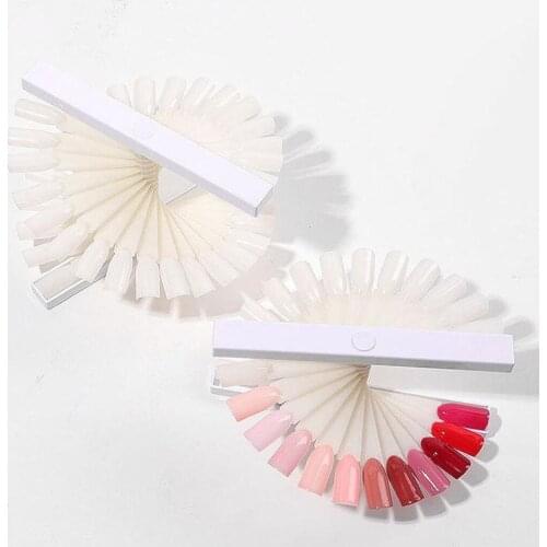 Nail Gel Color Chart Display Book Golden Nail Polish Gel Color Display Nail Salon Tools for Professional Manicure Salon