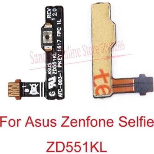 New Volume Power Switch Flex Cable For Asus Zenfone Selfie ZD551KL Power ON OFF Volume Up Down Side Buttons Key Flex Cable