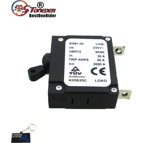 STONEDER 230V 20A Chinese Generator Circuit Breaker For 25A Trip Amps 2000A BSB1-30 Hertz 50 60
