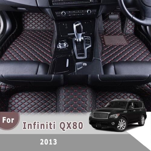 RHD Carpets For Infiniti QX80 2013 Car Floor Mats Custom Interior Accessories Covers Styling Waterproof Floorliners Rugs