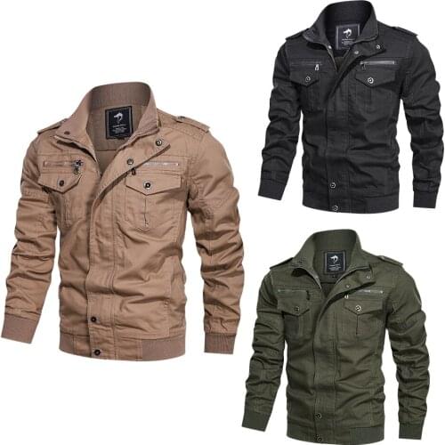 2020 spring and autumn leisure large mens military jacket mens bomber jacket cotton pilot coat army mens cargo flight jacket