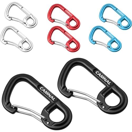 MagiDeal Keychain Carabiner Clip 2Pcs Wiregate Carabiner Keychain for Hammock, Camping, Backpacking, Dog Leash