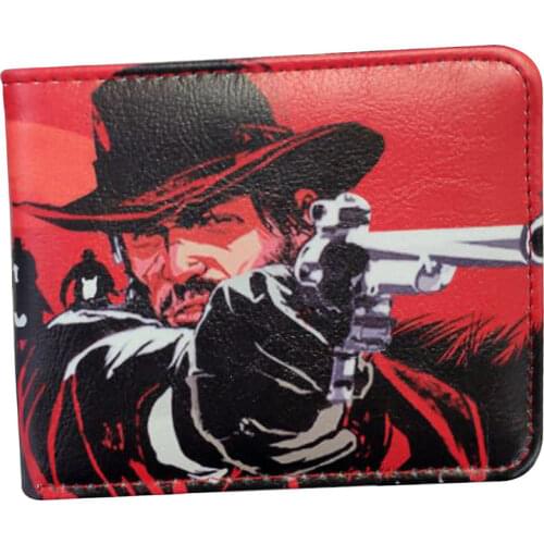 New Arrival Wallet Men Red Dead Redemption 2 Wallet Credit Card Holder Cartoon Purse