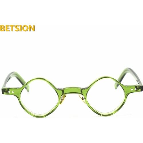 Hand Made Small Retro Odd Strange Acetate Reading Glasses Full Rim +100 +125 +150 +175 +200 +225 +250 +275 +300 +325 +350 +375