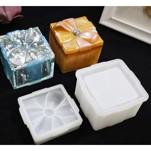 Bowknot Jewelry Gift Storage Box Epoxy Mold Resin Mould Casting Craft DIY Tools home decoration