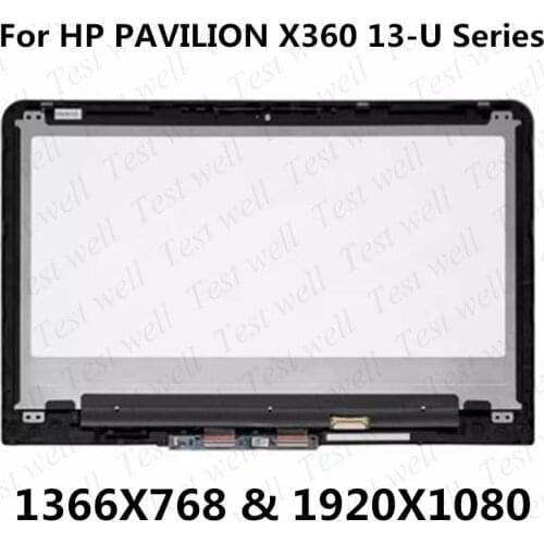 13.3'' For HP Pavilion X360 13-U 13-u131tu 13-u018tu 13-u135tu 13-u101ns Full LCD Screen Display Touch Glass Digitizer Assembly