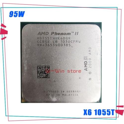 AMD Phenom II X6 1055T X6-1055T 2.8G 95W Six-Core CPU processor HDT55TWFK6DGR Socket AM3