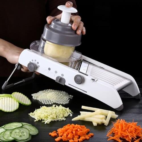 Adjustable Stainless Steel Multi-function Vegetable Cutter Kitchen Utensils Shredded Vegetable Slicer Potato Grater