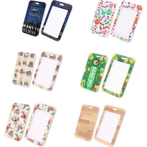 20pcs/lot BH1588 Blinghero Creative Cartoon Alien Frog Cat Lanyard Card Holder Anime Phone Lanyard Badge Accessory Card Holder