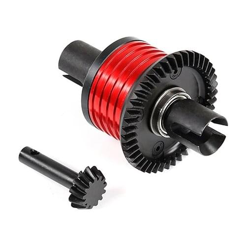 CNC machined housing full metal helical gear rear differential for 1/5 ROVAN ROFUN LT LOSI SIVE-T