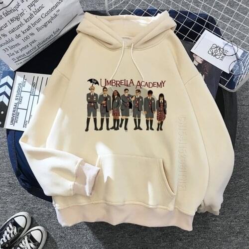 Umbrella Academy Hoodies Men Harajuku Warm Diego Cha-Cha Novelty Graphic Sweatshirt Unisex Streetwear Male