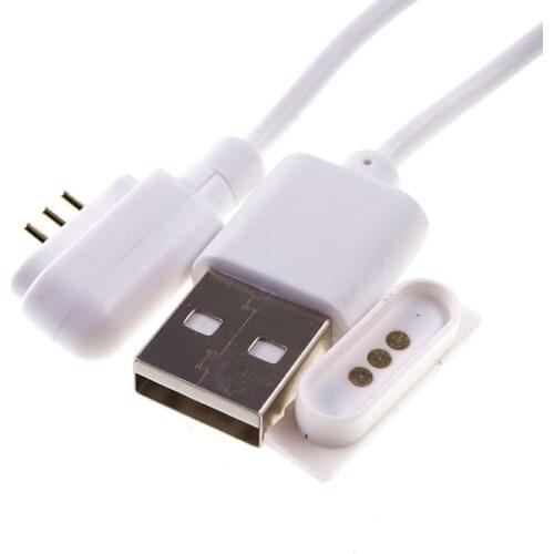 1 Set Magnet Pogo Pin Connector USB Cable A Plug 3 Pins 2.54 mm Pitch Power Charge Male Female Spring Loaded PCB Charging Cable