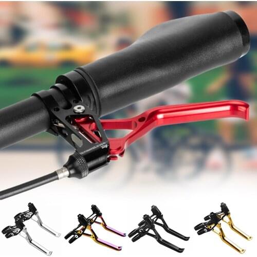 1 Pair CNC Aluminum Alloy Hollow Ultra-Light Bicycle Brake Handle MTB BMX Bike V Brake Levers Cycling Accessories