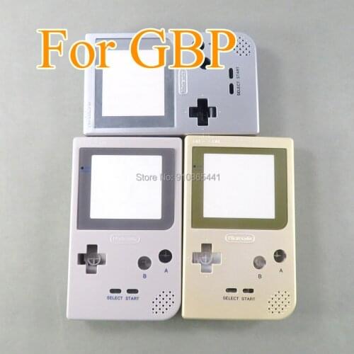 3sets Gold Sliver Grey Full Set Housing Shell Case Cover Repairt Parts For Gameboy Pocket GBP Game Console With Buttons Screw