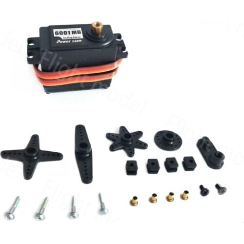 1pcs Original Power HD 6001MG 7KG Servo Analog Standard Metal Gear For 1:10 Car Vehicle
