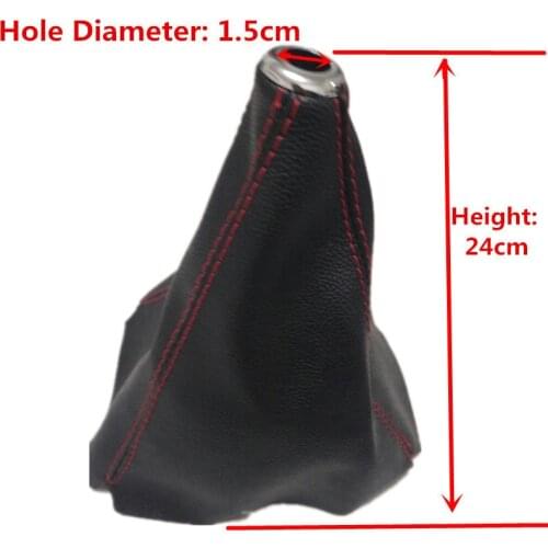 Car Accessories Gear Shift Knob Lever Stick Collar Gaiter Boot Cover Universal For VW Golf Opel Kia Chevy Ford Peugeot Renault