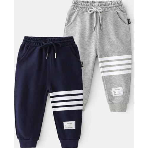 Children Trousers 2021 Spring Infant Boys Pants Toddler Loose Casual Cotton Pants Soft Sport Pants Korean Boy Clothes 2-6 Years