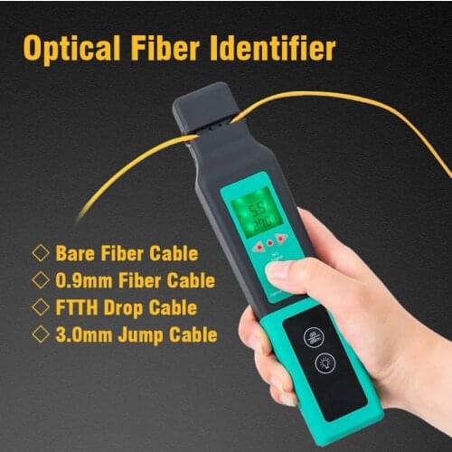 800-1700nm Optical Fiber Identifier Optic Fibre Inspection Device for Bare Fiber Cable 0.9mm Cable FTTH Drop 3.0mm Jump Cable