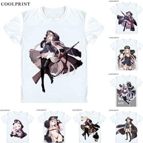 Kar98k UMP9 G11 T Shirt Girls Frontline Girls' Doujinshi Anime Custom Casual Cosplay T-Shirt Print Short Sleeve TShirt