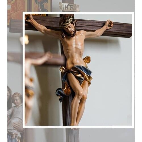 Catholic Cross bitter jesus wooden statue ornament cruz madera home decoration gifts Church prayer supplies articulos religiosos