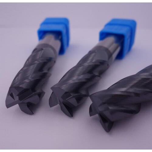 20*20*45*100MM Four Flute HRC45 1PCS Tungsten steel cutter CNC milling cutter metal cutting tools long end mill