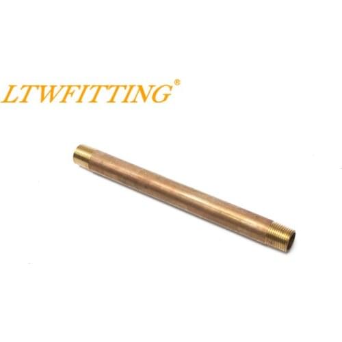 LTWFITTING Brass Pipe 7" Long Nipple Fitting 3/8" Male NPT Air Water