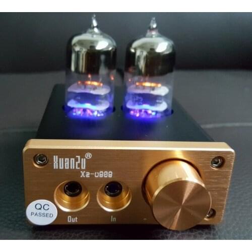 Mini Vacuum Tube Headphone Amplifier Best HiFi Stereo Preamp Audio Amp