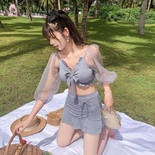 2021 New High Waist Bikini Bikini Women Push Up Swimsuit Women Lace Swimwear Biquini Summer Swim Beachwear Swimskirt